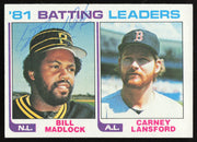 Bill Madlock Autographed 1982 Topps Card #161 Pittsburgh Pirates SKU #264466