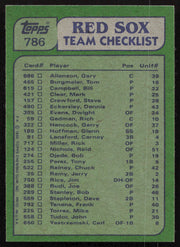 Mike Torrez Autographed 1982 Topps Card #786 Boston Red Sox SKU #264468