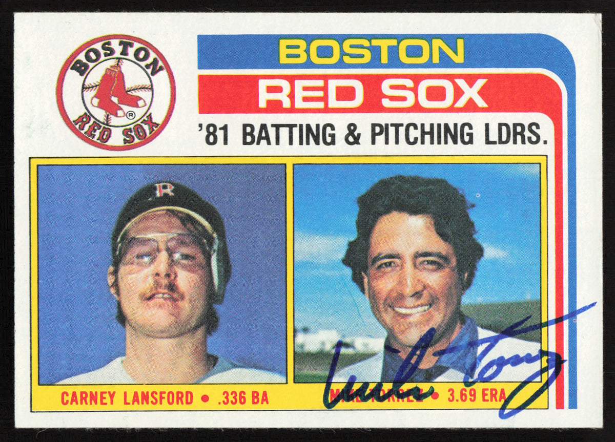 Mike Torrez Autographed 1982 Topps Card #786 Boston Red Sox SKU #264469