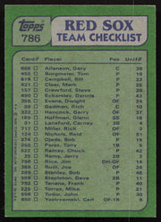 Mike Torrez Autographed 1982 Topps Card #786 Boston Red Sox SKU #264469