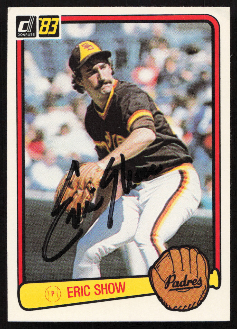Eric Show Autographed 1983 Donruss Card #439 San Diego Padres SKU #264472