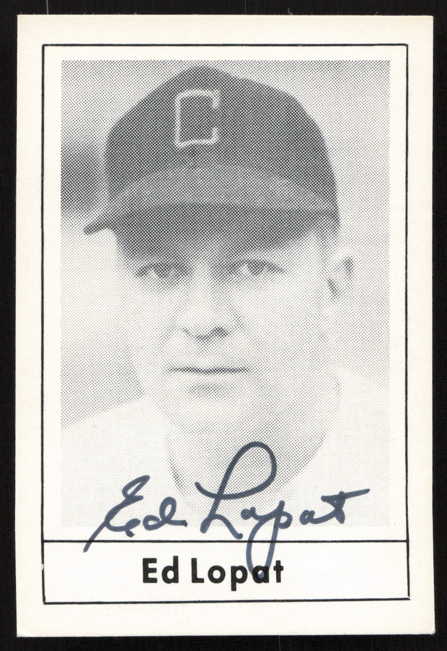 Ed Lopat Autographed 1978 Grand Slam Card #90 Chicago White Sox SKU #264482