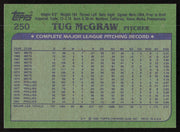 Tug McGraw Autographed 1982 Topps Card #250 Philadelphia Phillies SKU #264492