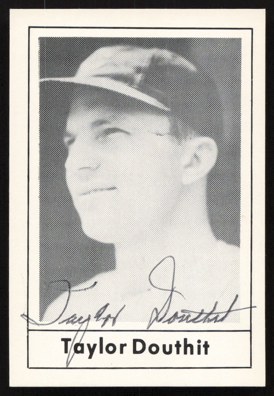 Taylor Douthit Autographed 1978 Grand Slam Card #59 St. Louis Cardinals SKU #264498