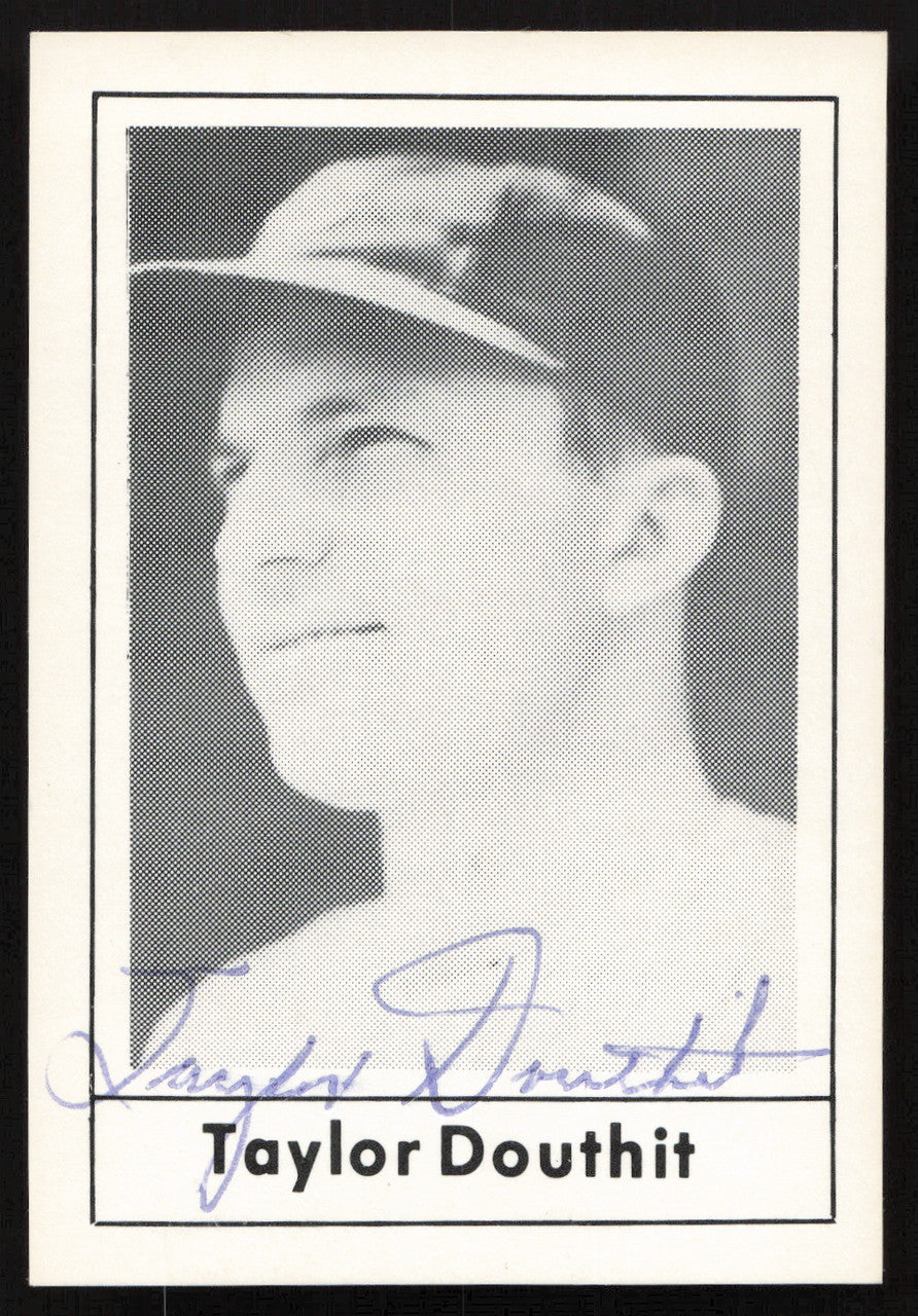 Taylor Douthit Autographed 1978 Grand Slam Card #59 St. Louis Cardinals SKU #264499