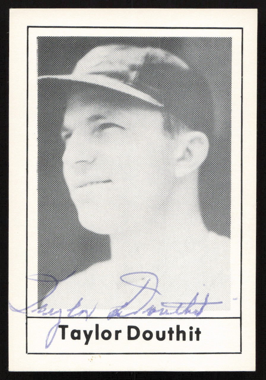 Taylor Douthit Autographed 1978 Grand Slam Card #59 St. Louis Cardinals SKU #264500