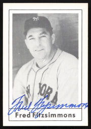 Fred Fitzsimmons Autographed 1978 Grand Slam Card #14 New York Giants SKU #264502