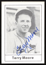 Terry Moore Autographed 1978 Grand Slam Card #32 St. Louis Cardinals SKU #264505
