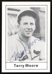 Terry Moore Autographed 1978 Grand Slam Card #32 St. Louis Cardinals SKU #264508