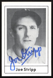 Joe Stripp Autographed 1978 Grand Slam Card #189 Brooklyn Dodgers SKU #264511