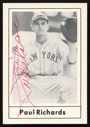 Paul Richards Autographed 1978 Grand Slam Card #71 New York Giants SKU #264512