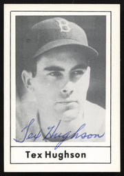 Tex Hughson Autographed 1978 Grand Slam Card #96 Brooklyn Dodgers SKU #264513