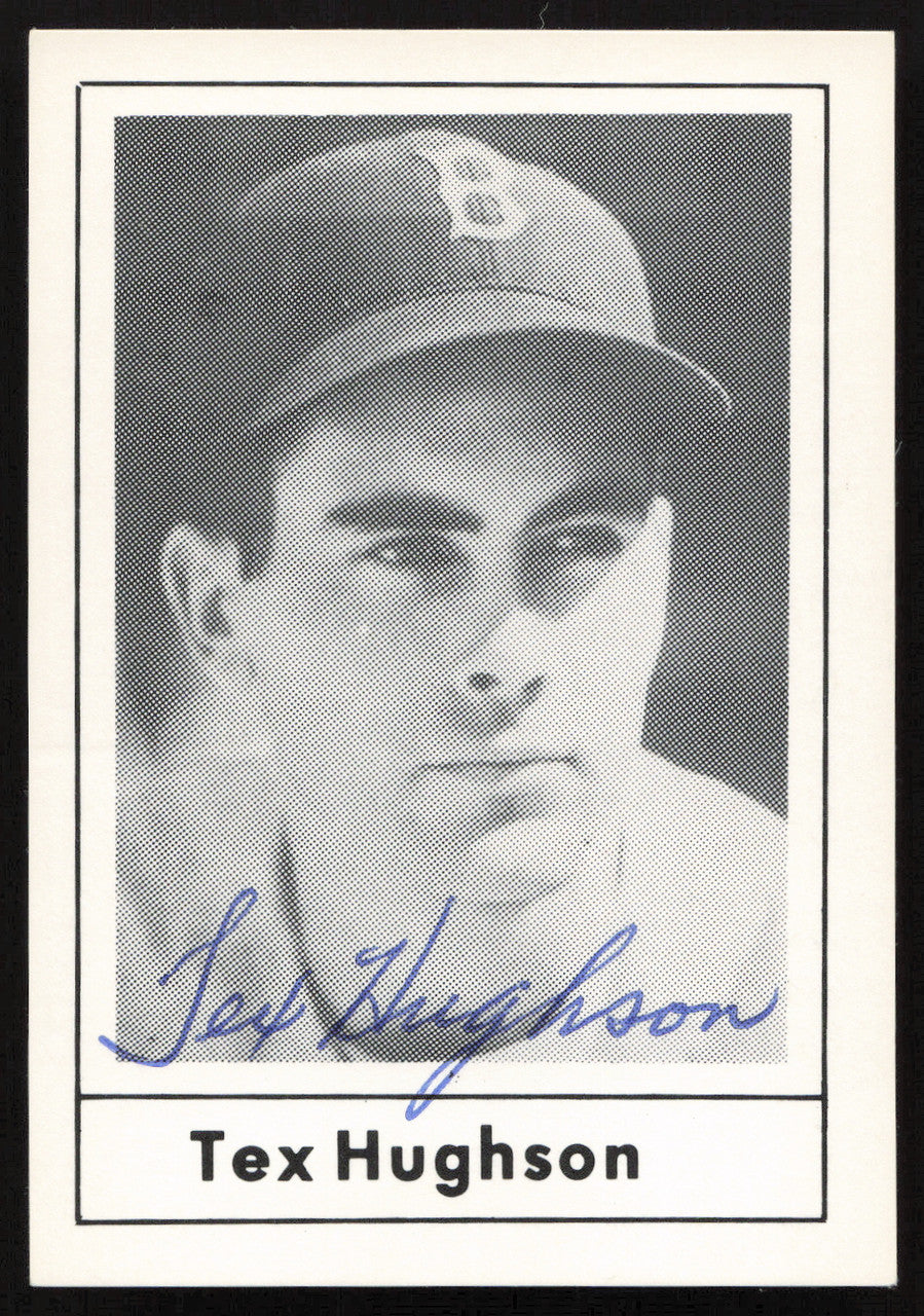 Tex Hughson Autographed 1978 Grand Slam Card #96 Brooklyn Dodgers SKU #264513