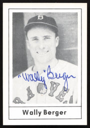 Wally Berger Autographed 1978 Grand Slam Card #20 Boston Braves SKU #264519