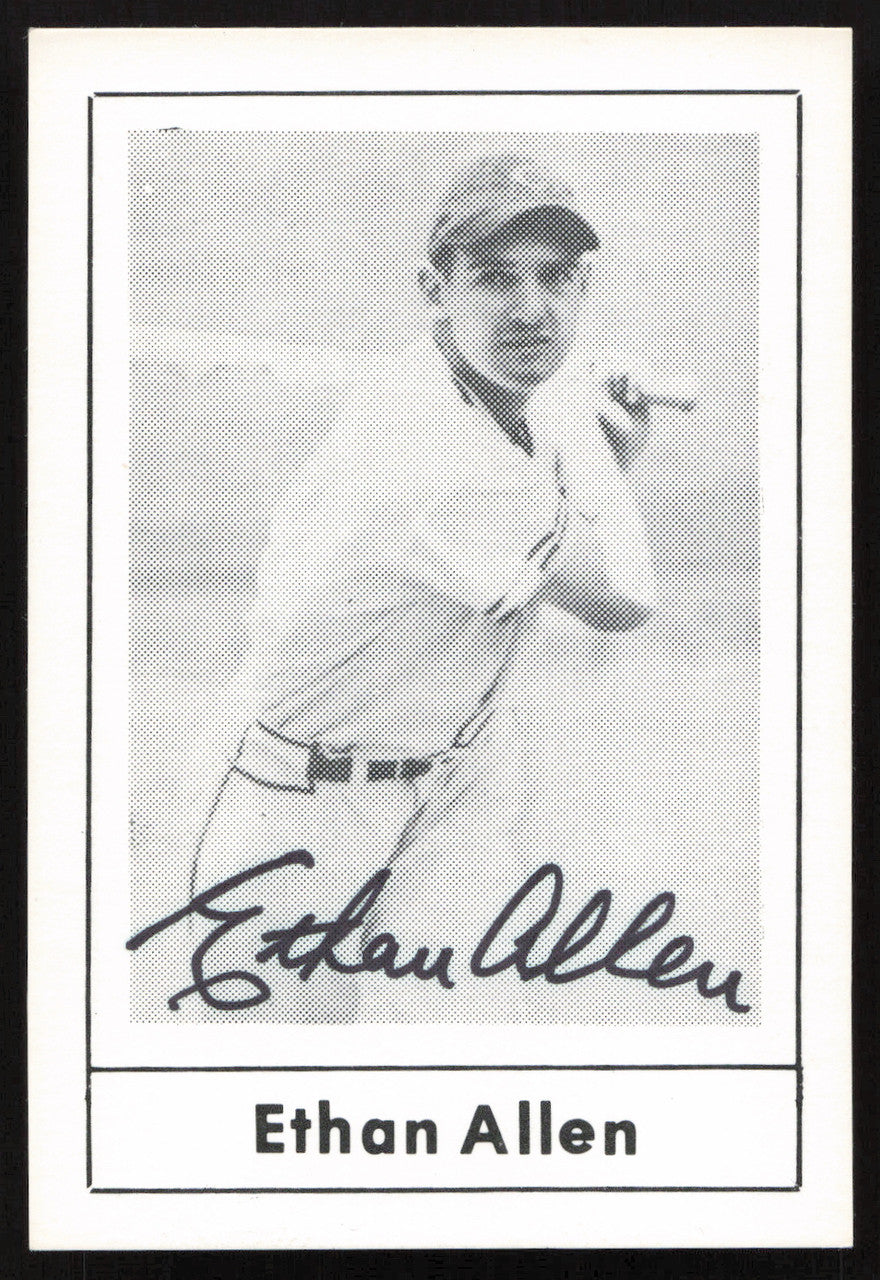 Ethan Allen Autographed 1978 Grand Slam Card #192 Cincinnati Reds SKU #264521