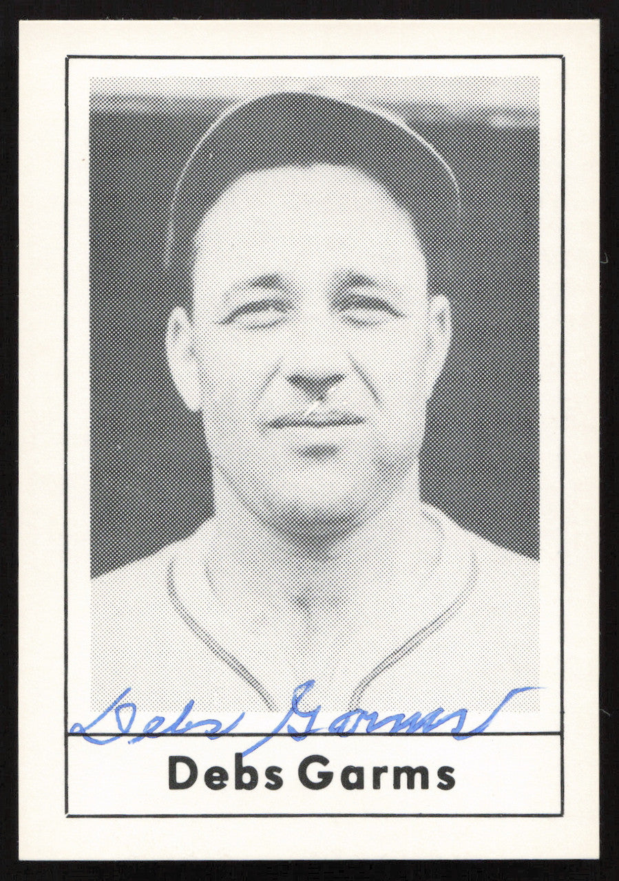 Debs Garms Autographed 1978 Grand Slam Card #64 St. Louis Cardinals SKU #264525