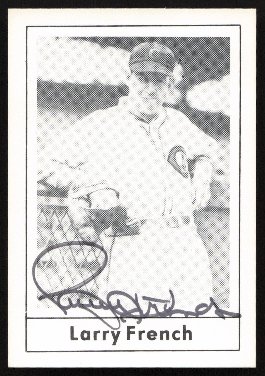 Larry French Autographed 1978 Grand Slam Card #30 Cincinnati Reds SKU #264526