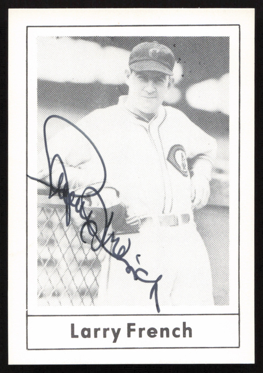 Larry French Autographed 1978 Grand Slam Card #30 Cincinnati Reds SKU #264527