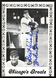 Zeke Bonura Autographed 1976 Chicago's Greats Card Chicago White Sox Black Border SKU #264539