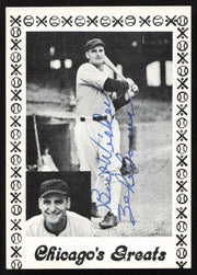 Zeke Bonura Autographed 1976 Chicago's Greats Card Chicago White Sox Black Border SKU #264540