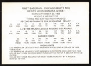 Zeke Bonura Autographed 1976 Chicago's Greats Card Chicago White Sox Black Border SKU #264540
