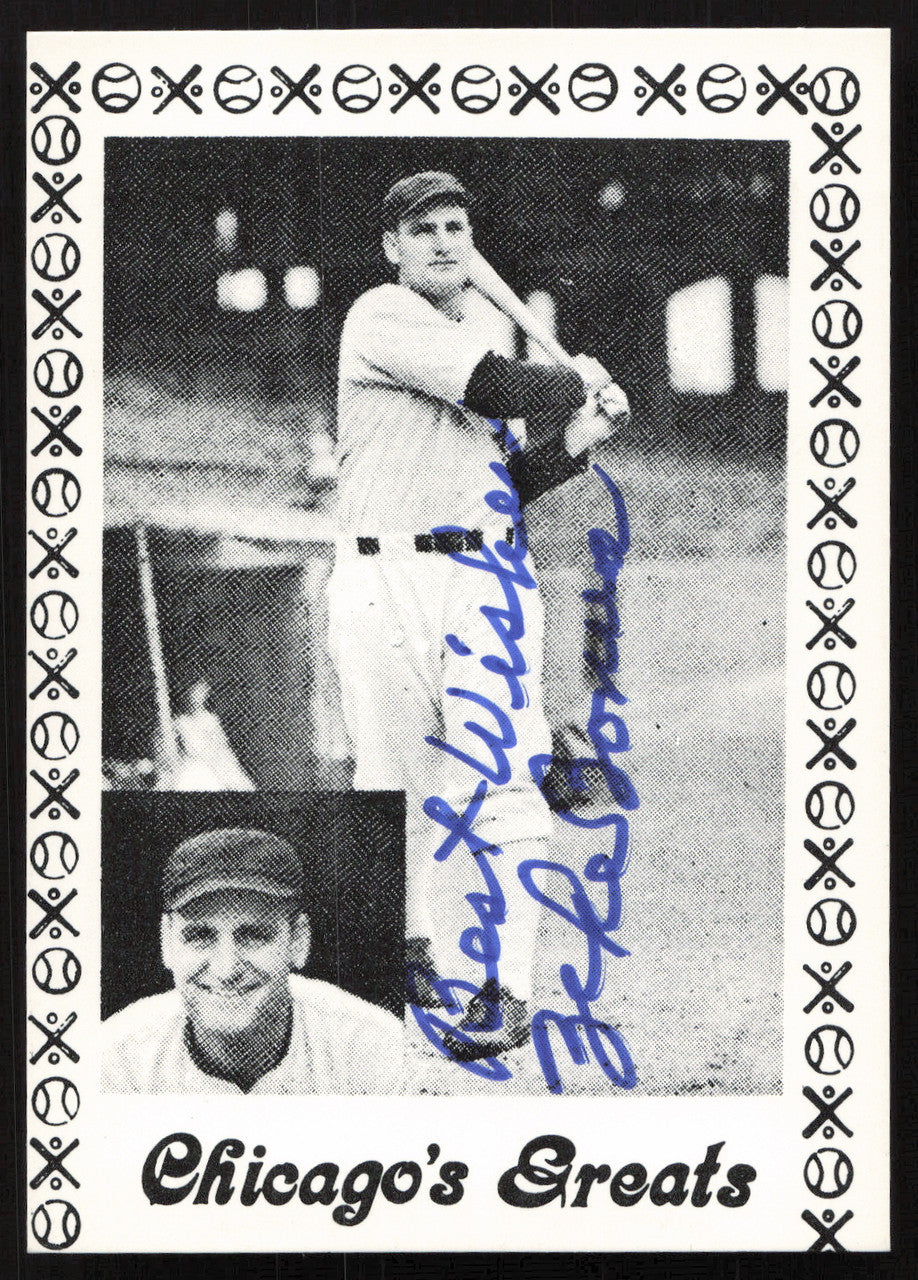 Zeke Bonura Autographed 1976 Chicago's Greats Card Chicago White Sox Black Border SKU #264541