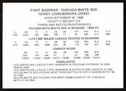 Zeke Bonura Autographed 1976 Chicago's Greats Card Chicago White Sox Black Border SKU #264541