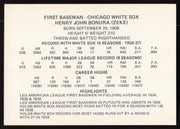 Zeke Bonura Autographed 1976 Chicago's Greats Card Chicago White Sox Red Border SKU #264543