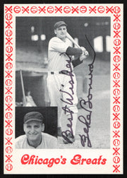 Zeke Bonura Autographed 1976 Chicago's Greats Card Chicago White Sox Red Border SKU #264544