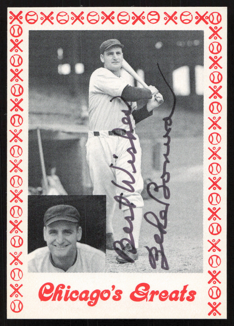 Zeke Bonura Autographed 1976 Chicago's Greats Card Chicago White Sox Red Border SKU #264544