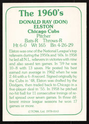 Don Elston Autographed 1978 TCMA Card #143 Chicago Cubs SKU #264545