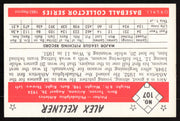 Alex Kellner Autographed 1983 CCC 1953 Bowman Reprint Card #107 Philadelphia A's SKU #264548