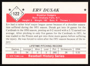 Erv Dusak Autographed 1979 TCMA Card #122 Brooklyn Dodgers SKU #264549