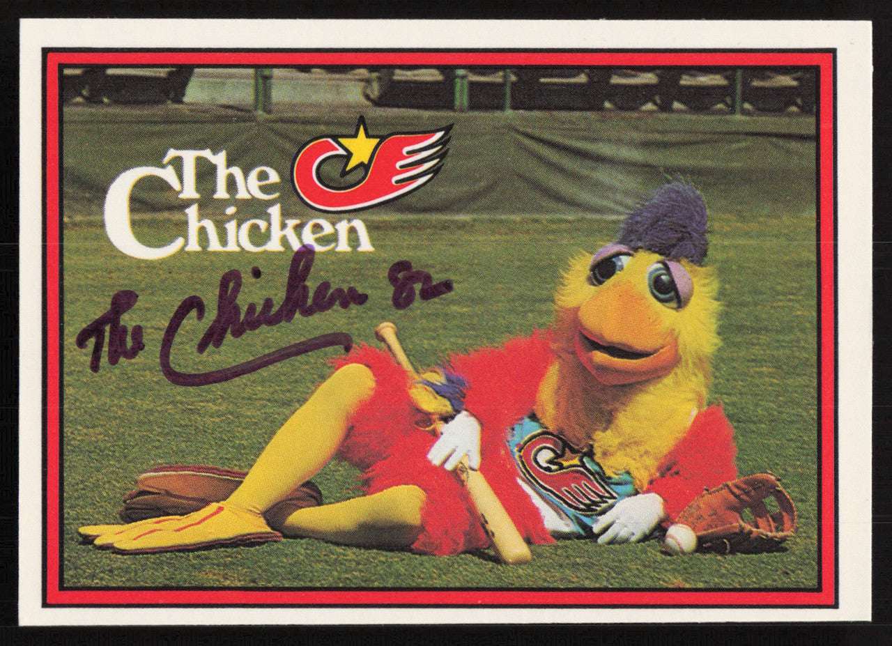 Ted Giannoulas San Diego Chicken Autographed 1982 Donruss Card #531 San Diego Padres SKU #264551