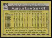 Marcus Lawton Autographed 1990 Topps Rookie Card #302 New York Yankees SKU #264558