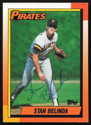 Stan Belinda Autographed 1990 Topps Rookie Card #354 Pittsburgh Pirates SKU #264560