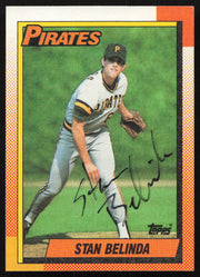 Stan Belinda Autographed 1990 Topps Rookie Card #354 Pittsburgh Pirates SKU #264562