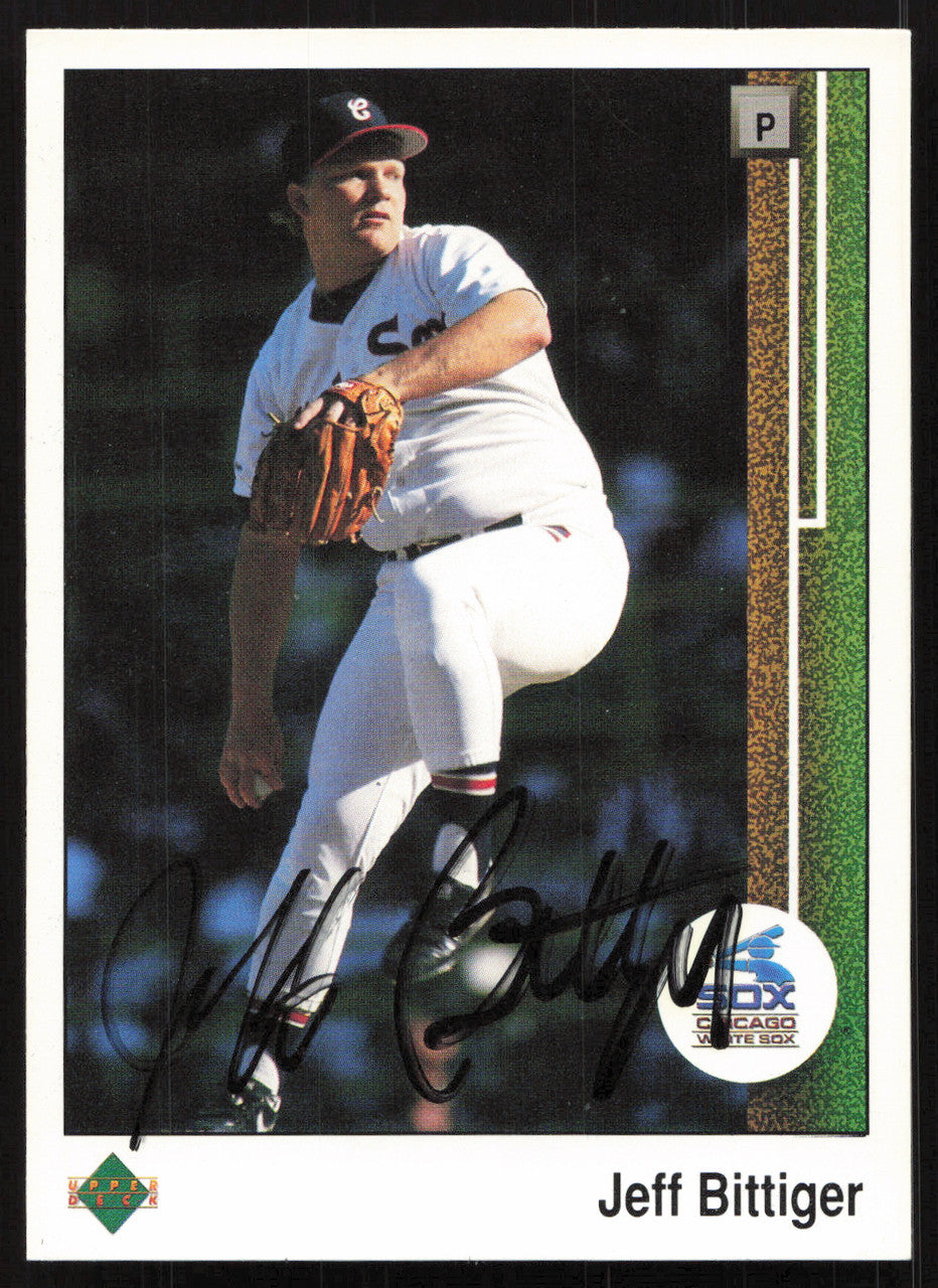 Jeff Bittiger Autographed 1989 Upper Deck Card #509 Chicago White Sox SKU #264565