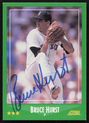 Bruce Hurst Autographed 1988 Score Card #380 Boston Red Sox SKU #264570