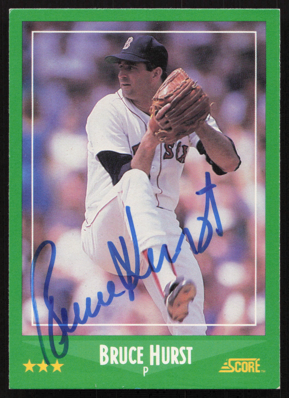 Bruce Hurst Autographed 1988 Score Card #380 Boston Red Sox SKU #264570