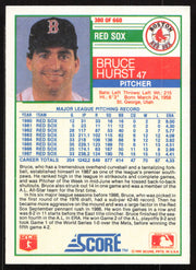 Bruce Hurst Autographed 1988 Score Card #380 Boston Red Sox SKU #264570