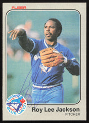 Roy Lee Jackson Autographed 1983 Fleer Card #431 Toronto Blue Jays SKU #264590