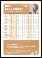 Roy Lee Jackson Autographed 1983 Fleer Card #431 Toronto Blue Jays SKU #264590