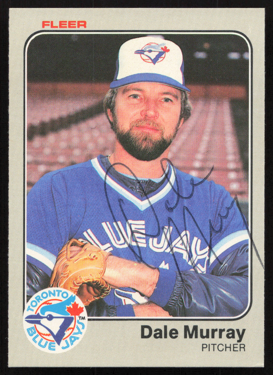 Dale Murray Autographed 1983 Fleer Card #437 Toronto Blue Jays SKU #264591