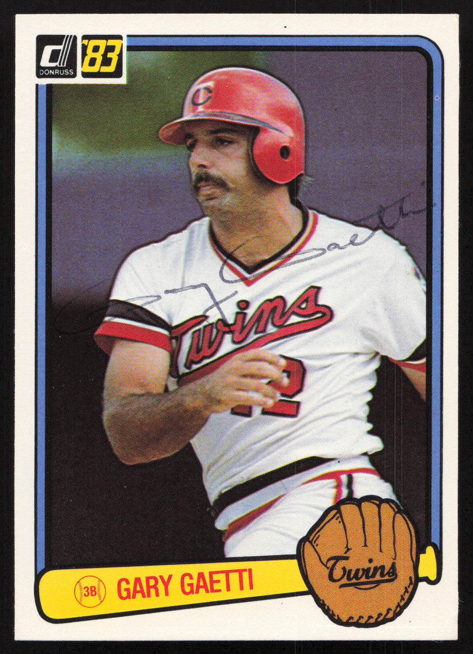 Gary Gaetti Autographed 1983 Donruss Rookie Card #53 Minnesota Twins SKU #264606