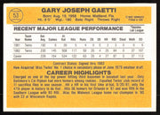 Gary Gaetti Autographed 1983 Donruss Rookie Card #53 Minnesota Twins SKU #264607