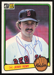 Jerry Remy Autographed 1983 Donruss Card #74 Boston Red Sox SKU #264608