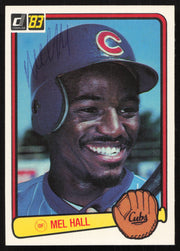 Mel Hall Autographed 1983 Donruss Card #126 Chicago Cubs SKU #264613