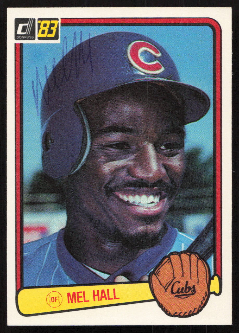 Mel Hall Autographed 1983 Donruss Card #126 Chicago Cubs SKU #264613