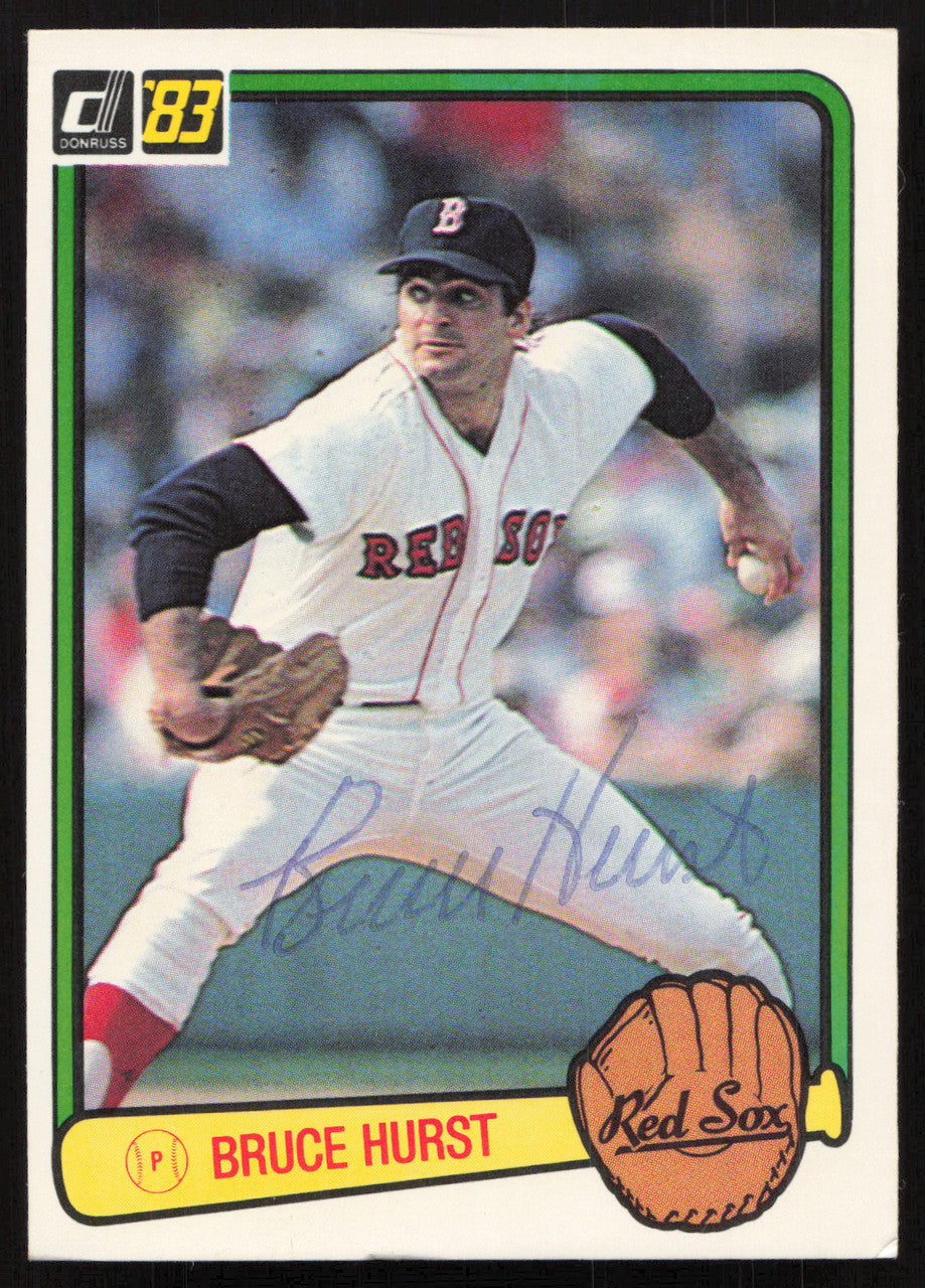 Bruce Hurst Autographed 1983 Donruss Card #134 Boston Red Sox SKU #264614